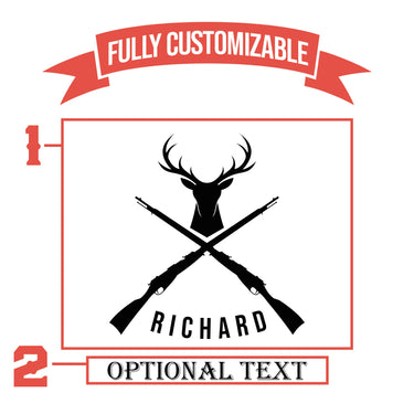 Personalized Deer Hunting Pint Glass